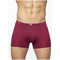 Salvador Dali Трусы боксеры с ромбовидным узором, размер XL, бордовый