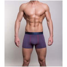 Salvador Dali Трусы боксеры классической посадки с геометрическим рисунком, размер XL, фиолетовый