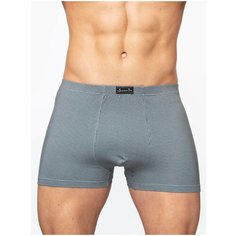 Salvador Dali Трусы боксеры однотонные в рубчик, размер M, светло-серый