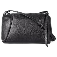 Сумка Afina, натуральная кожа, черный
