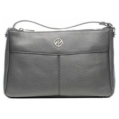 Сумка кросс-боди Afina, натуральная кожа, графит