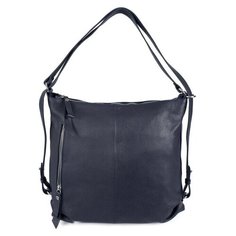 Сумка хобо Afina, натуральная кожа, синий