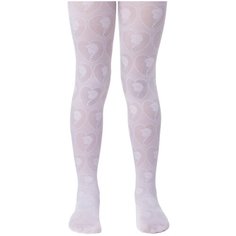 Колготки Conte Elegant DISNEY Frozen, размер 128-134, белый