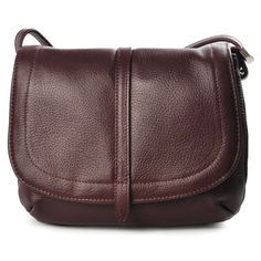 Сумка кросс-боди Afina, натуральная кожа, вино