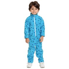 Комбинезон Веселый Малыш 352/271 ромбы, размер 104, голубой