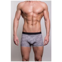 Salvador Dali Трусы боксеры с узором в виде завитков, размер M, серый