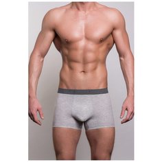 Salvador Dali Трусы боксеры с резинкой в горошек, размер M, серый