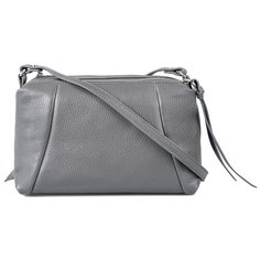 Сумка Afina, натуральная кожа, графит