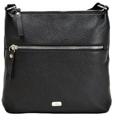 Сумка кросс-боди Solo, натуральная кожа, черный