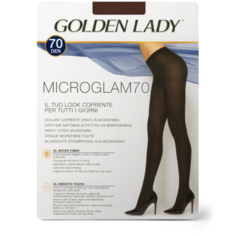 Колготки Golden Lady Microglam, 70 den, размер 3-M, rocky red (коричневый)