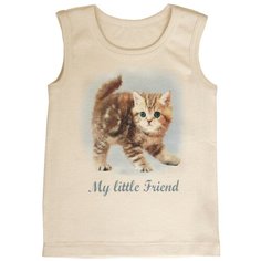 Майка Наша мама, размер 98, молочный