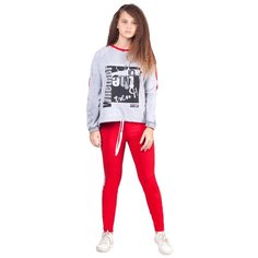 Спортивный костюм Nota Bene размер 164, серый/красный