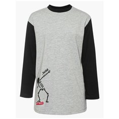 Лонгслив Nota Bene, размер 128, серый меланж