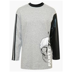 Лонгслив Nota Bene, размер 128, серый меланж