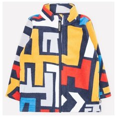 Олимпийка crockid размер 116, синий/цветной лабиринт