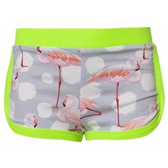 Шорты Nota Bene размер 134, серый/зеленый