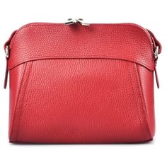 Сумка кросс-боди Afina, натуральная кожа, красный
