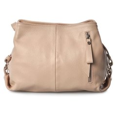 Сумка кросс-боди Afina, натуральная кожа, нюд