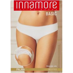 Innamore Трусы Бразильяна средней посадки Palma, размер 5(48), bianco