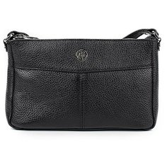 Сумка кросс-боди Afina, натуральная кожа, черный