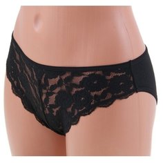 Innamore Трусы Слипы Palma средней посадки с кружевом, размер 3(44), nero