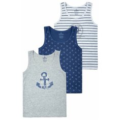 Майка BAYKAR 3 шт., размер 4, серый/синий