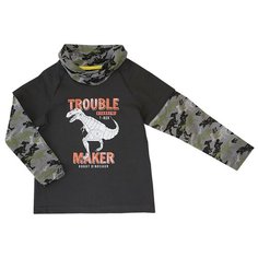 Лонгслив KotMarKot Робот Дино, размер 116, серый