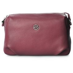 Сумка кросс-боди Afina, натуральная кожа, виноград