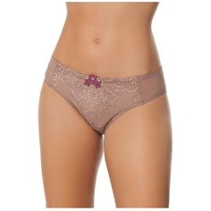 Empreinte Трусы слипы Anna с цветочной вышивкой, размер 42, кофейный