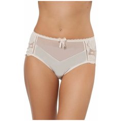 Empreinte Трусы слипы Grace средней посадки с кружевом, размер 52, пудровый