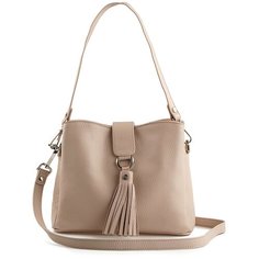 Сумка кросс-боди Afina, натуральная кожа, нюд