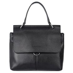 Сумка сэтчел Afina, натуральная кожа, черный