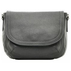 Сумка кросс-боди Afina, натуральная кожа, графит