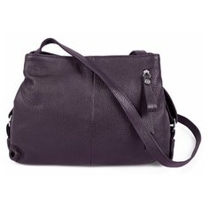 Сумка кросс-боди Afina, натуральная кожа, фиолетовый