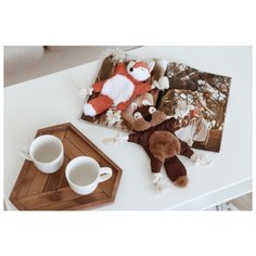 Игрушка для животного, "Не Один Дома" Белочка Brown, коричневый