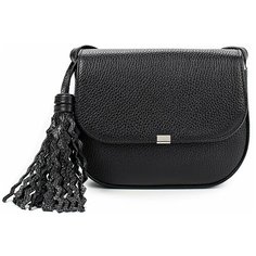 Сумка кроссбоди AFINA 418 ,натуральная кожа, черный