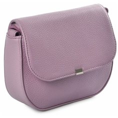Сумка кроссбоди AFINA 418 ,натуральная кожа, сирень