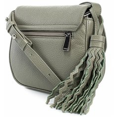 Сумка кроссбоди AFINA 418, натуральная кожа,эвкалипт