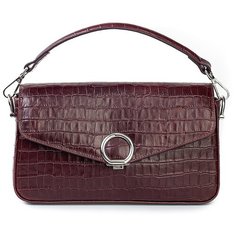 Сумка кроссбоди AFINA 490, натуральная кожа, бордо