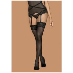 Obsessive Элегантные чулки Bondea (Bondea stockings) , черный, S-M