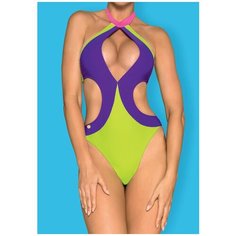 Obsessive Стильный слитный купальник Playa Norte, лаймовый, L