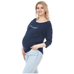 Лонгслив Mums Era Beautiful индиго меланж для беременных и кормящих (M(46-48))