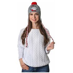 Ушанка п/ш marhatter женская MWU11330/2, серый 012, р. 56-58