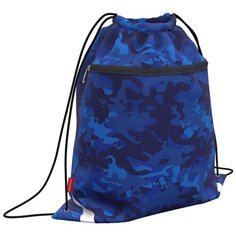 Мешок для обуви ErichKrause® с карманом на молнии 500х410мм Sea Camo