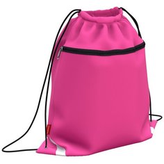 Мешок для обуви ErichKrause® с карманом на молнии 500х410мм Neon® Pink