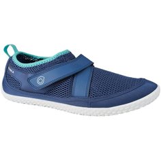 Коралловые тапочки Aquashoes 500 для взрослых бирюзовые, размер: 44/45, цвет: Темно-Синий/Бирюзово-Зеленый/Белый SUBEA Х Декатлон Decathlon