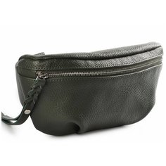 Сумка поясная AFINA 415 ,натуральная кожа, олива