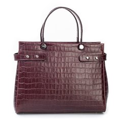 Сумка сэтчел AFINA 511, натуральная кожа, бордо