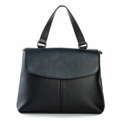 Сумка сэтчел AFINA 496, натуральная кожа, черный