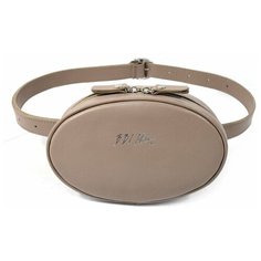 Сумка женская BB1 из натуральной кожи, поясная, капучино